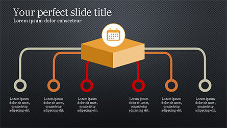 쉐브론 스타일 슬라이드 데크, 슬라이드 15, 04221, 프로세스 도표 — PoweredTemplate.com