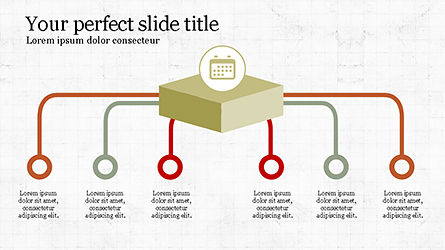 Plate-forme de diapositives style Chevron, Diapositive 7, 04221, Schémas de procédés — PoweredTemplate.com