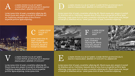 Grid Layout Brochure Presentation Template, Slide 14, 04222, Presentation Templates — PoweredTemplate.com