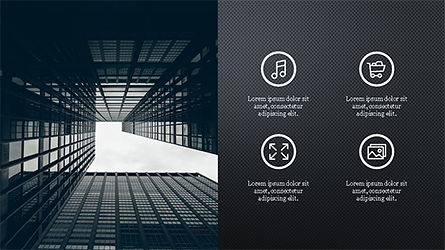 Presentazione aziendale con icone, Slide 10, 04226, icone — PoweredTemplate.com