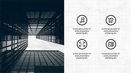 Présentation de l'entreprise avec des icônes, Diapositive 2, 04226, Icônes — PoweredTemplate.com