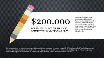 Pensil Pilihan Kotak Peralatan, Slide 9, 04233, Diagram Panggung — PoweredTemplate.com