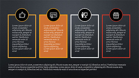 Plantilla de presentación de moda, Diapositiva 10, 04234, Iconos — PoweredTemplate.com