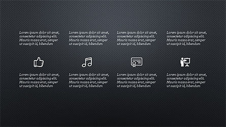 Plantilla de presentación de moda, Diapositiva 16, 04234, Iconos — PoweredTemplate.com
