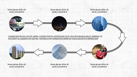 Process with Milestones, Slide 2, 04235, Process Diagrams — PoweredTemplate.com