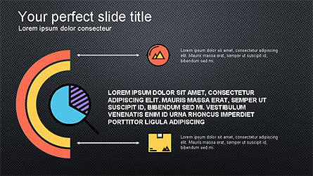 Plate-forme de présentation avec des formes colorées, Diapositive 13, 04245, Modèles de présentations — PoweredTemplate.com