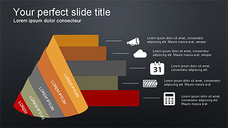 Plantilla de presentación de estilo infográfico, Diapositiva 12, 04251, Infografías — PoweredTemplate.com