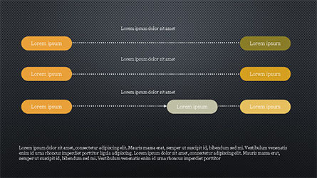 Schéma diagramme linéaire séquentiel, Diapositive 10, 04254, Schémas de procédés — PoweredTemplate.com