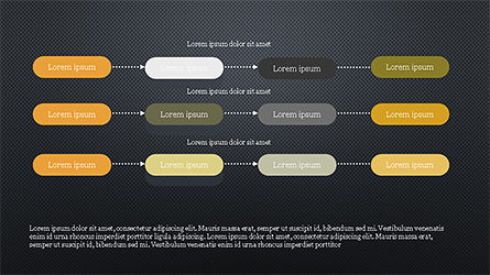 Schéma diagramme linéaire séquentiel, Diapositive 15, 04254, Schémas de procédés — PoweredTemplate.com