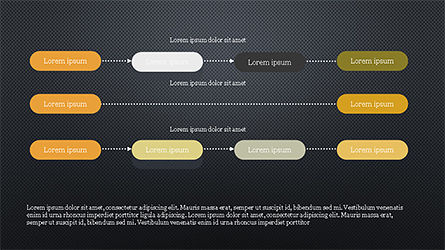 Schéma diagramme linéaire séquentiel, Diapositive 9, 04254, Schémas de procédés — PoweredTemplate.com