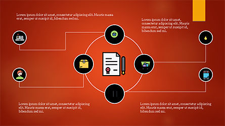 Modèle de présentation de thème flexible et arrondi, Diapositive 16, 04255, Modèles de présentations — PoweredTemplate.com