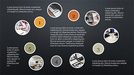 Concept de présentation des formes arrondies, Diapositive 9, 04256, Modèles de présentations — PoweredTemplate.com