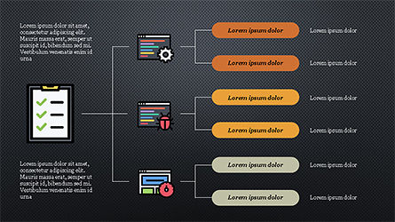 소프트웨어 개발 프리젠 테이션 템플릿, 슬라이드 15, 04262, 조직도 — PoweredTemplate.com