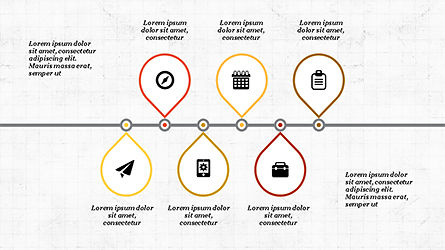 Cubierta de diapositivas de proceso y línea de tiempo, Diapositiva 7, 04264, Diagramas de proceso — PoweredTemplate.com