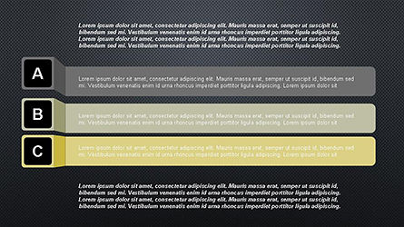 Options du programme style ruban, Diapositive 14, 04265, Schémas d'étapes — PoweredTemplate.com