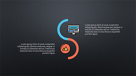 Proceso y opciones con iconos de color plano, Diapositiva 14, 04272, Iconos — PoweredTemplate.com