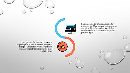 Process and Options with Flat Colored Icons, Slide 6, 04272, Icons — PoweredTemplate.com