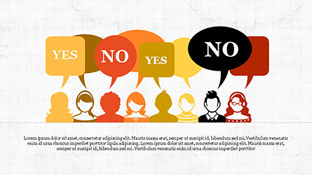 Yes No Presentation Concept, PowerPoint Template, 04276, Icons — PoweredTemplate.com