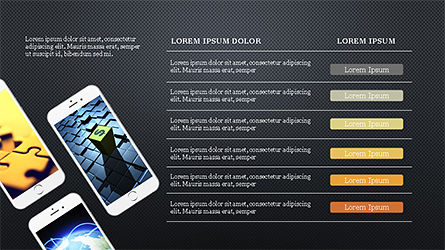 Modèle de présentation des smartphones, Diapositive 14, 04277, Modèles de présentations — PoweredTemplate.com