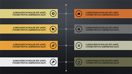 스테이지 슬라이드 데크, 슬라이드 15, 04283, 단계 도표 — PoweredTemplate.com