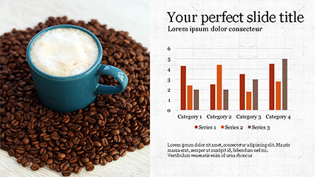 Modelo de apresentação de café, Deslizar 4, 04287, Modelos de Apresentação — PoweredTemplate.com