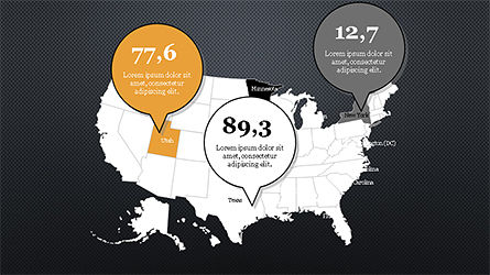 United States Presentation Template, Slide 14, 04288, Infographics — PoweredTemplate.com