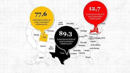 United States Presentation Template, Slide 6, 04288, Infographics — PoweredTemplate.com