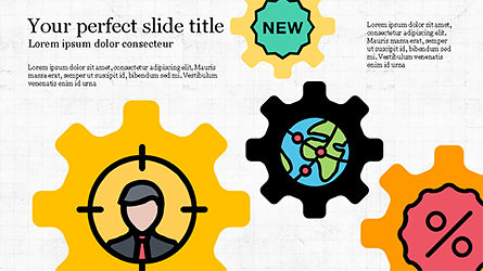 Bunte Marketing-Präsentationsvorlage, PowerPoint-Vorlage, 04291, Icons — PoweredTemplate.com