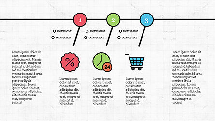 Diagrama de espina de pez con iconos de e-commerce, Diapositiva 6, 04295, Modelos de negocios — PoweredTemplate.com