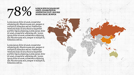 Länder melden Dia-Deck, Folie 7, 04297, Infografiken — PoweredTemplate.com