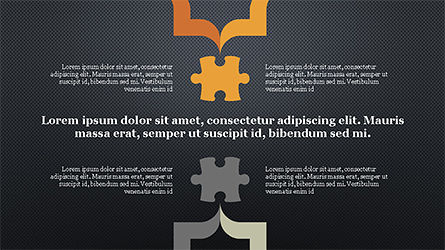 Modèle de présentation de pièces de puzzle, Diapositive 10, 04305, Schémas puzzle — PoweredTemplate.com