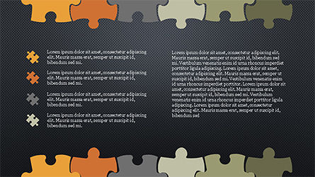 Puzzle Pieces Presentation Template, Slide 15, 04305, Puzzle Diagrams — PoweredTemplate.com