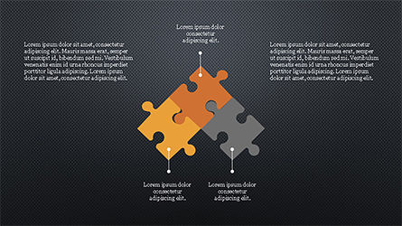 Modèle de présentation de pièces de puzzle, Diapositive 16, 04305, Schémas puzzle — PoweredTemplate.com
