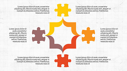 Modèle de présentation de pièces de puzzle, Diapositive 6, 04305, Schémas puzzle — PoweredTemplate.com