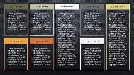 Text Boxes Collection, Slide 15, 04310, Tables — PoweredTemplate.com