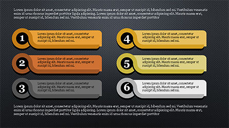 Agenda con plantilla de presentación de números, Diapositiva 11, 04314, Diagramas de la etapa — PoweredTemplate.com