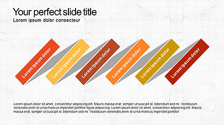 Sequentieel proces slide-deck, PowerPoint-sjabloon, 04317, Procesdiagrammen — PoweredTemplate.com