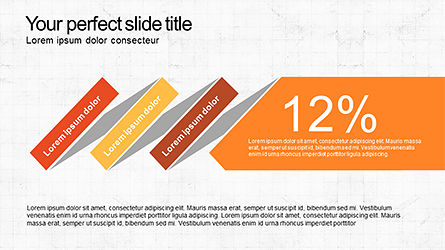 연속 슬라이드 슬라이드 데크, 슬라이드 4, 04317, 프로세스 도표 — PoweredTemplate.com