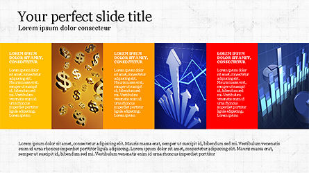 Modèle de présentation de mise en page de grille de style brochure, Modele PowerPoint, 04319, Modèles de présentations — PoweredTemplate.com