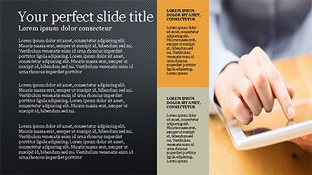 Brochure stijl rooster lay-out presentatiesjabloon, Dia 10, 04319, Presentatie Templates — PoweredTemplate.com
