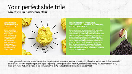 Brochure Style Grid Layout Presentation Template, Slide 4, 04319, Presentation Templates — PoweredTemplate.com