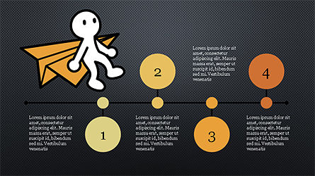 Plantilla de presentación con la figura del hombre palo, Diapositiva 12, 04325, Diagramas basados en datos — PoweredTemplate.com