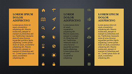 Symbole und Textfelder, Folie 15, 04327, Icons — PoweredTemplate.com