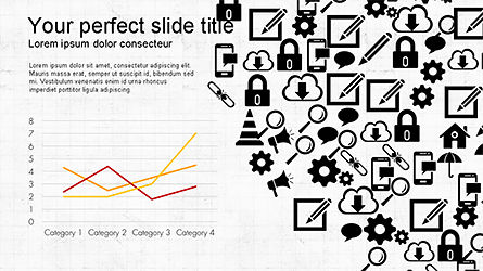 Concepto de presentación de búsqueda y análisis, Diapositiva 6, 04329, Iconos — PoweredTemplate.com