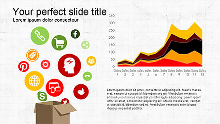 Concept de présentation de recherche et d'analyse, Diapositive 7, 04329, Icônes — PoweredTemplate.com
