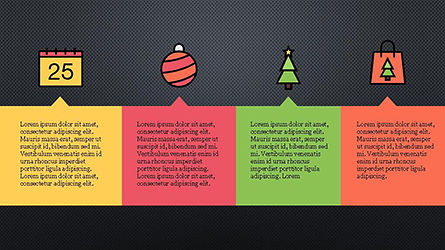 Weihnachten themed Präsentationsvorlage, Folie 9, 04330, Präsentationsvorlagen — PoweredTemplate.com