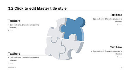 Modèle de présentation d'entreprise de style simple et propre, Diapositive 19, 04332, Modèles de présentations — PoweredTemplate.com