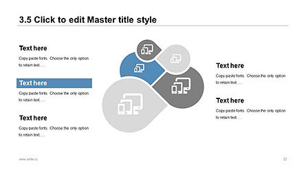 Modèle de présentation d'entreprise de style simple et propre, Diapositive 22, 04332, Modèles de présentations — PoweredTemplate.com