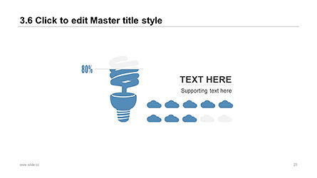 Modèle de présentation d'entreprise de style simple et propre, Diapositive 23, 04332, Modèles de présentations — PoweredTemplate.com