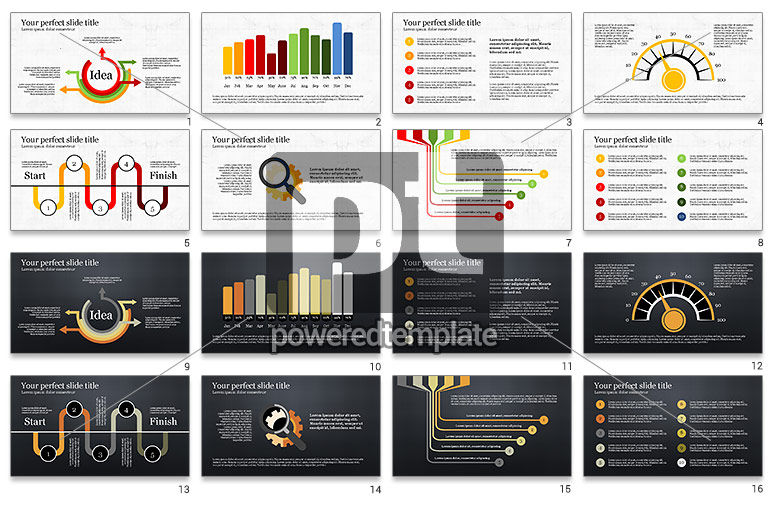 Idee verklaring presentatie infographics
